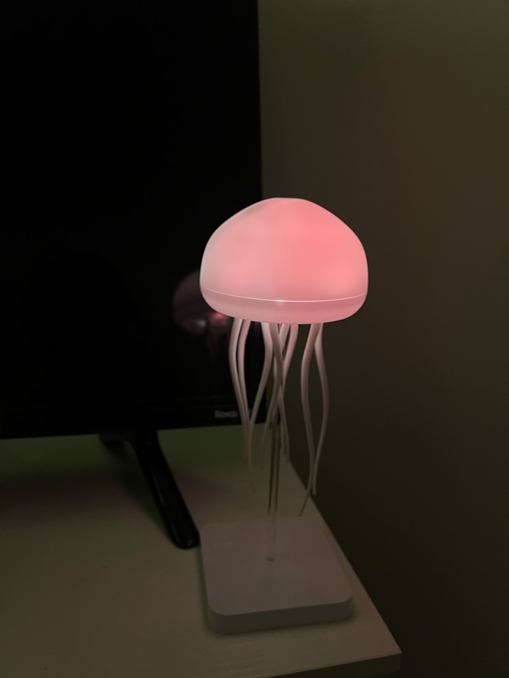 Pink Jellyfish Table Lamp - Soft Ambient Light
